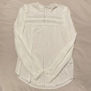 Kate spade lace embroidery shirt